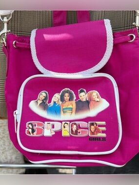 Vintage Spice Girls Rare Hot Pink Tote/ Sports Bag / Backpack